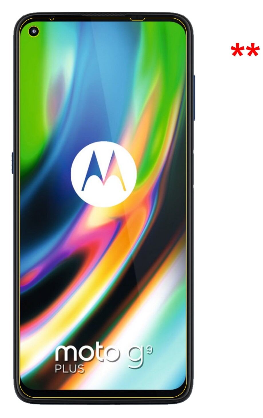 Dünne und klare Folie passend zugeschnitten für Motorola Moto G9 Plus