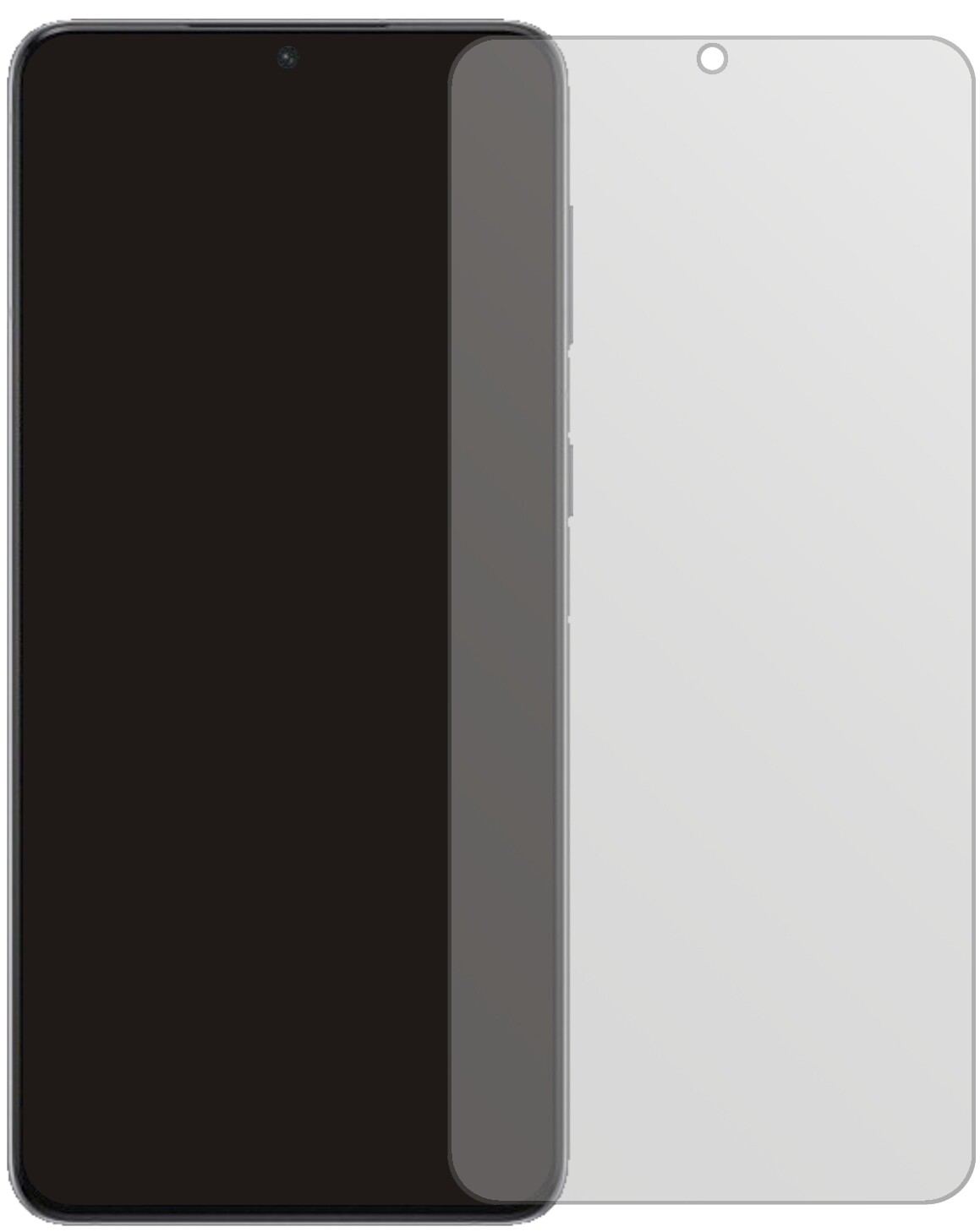 2x Schutzfolie matt für Samsung Galaxy S21 Ultra Display-Schutzfolie