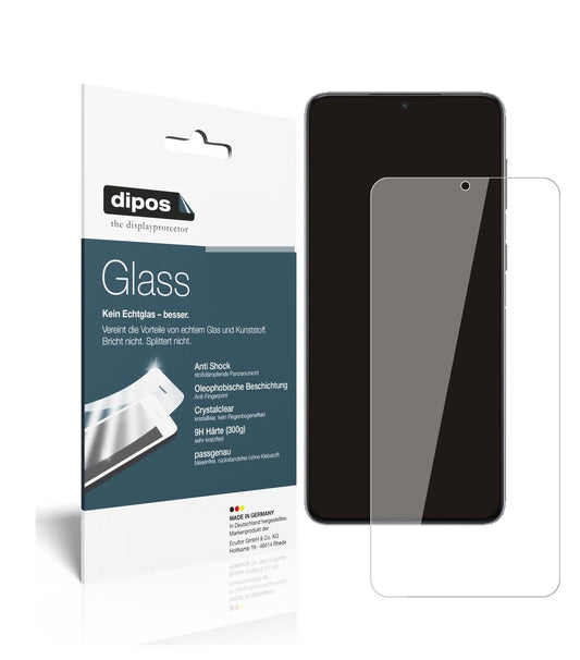 Klare Displayschutzfolie von dipos passend für Samsung Galaxy S21 Ultra, 9H kratzfest und blasenfrei montiert