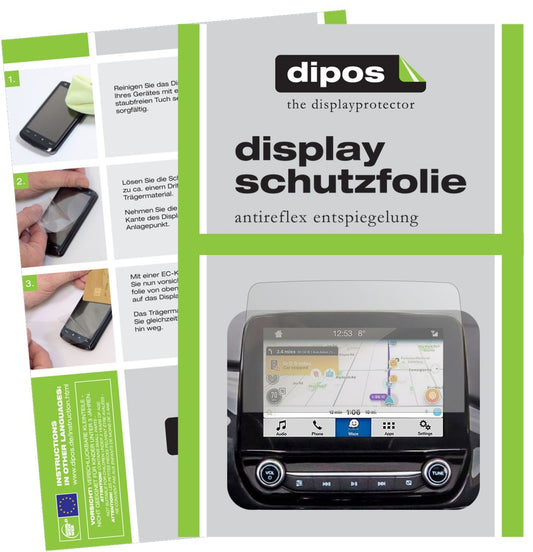 2x Schutzfolie matt für Ford Kuga Display (ab 2020) Display-Schutzfolie