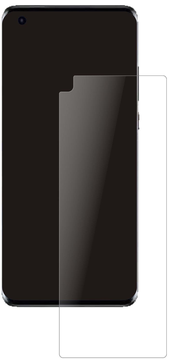 HuaweiMate 40E mit aufgebrachter dipos Panzerfolie, die lästige Fingerabdrücke minimiert