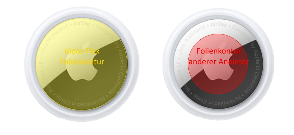 3x 3D Full Cover Schutzfolie für Apple AirTag (2021)