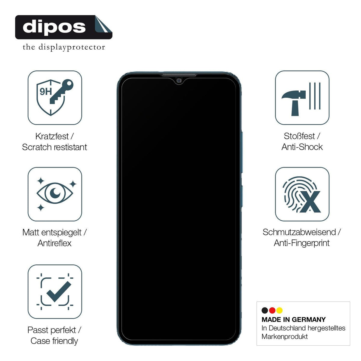 2x 9H Schutzfolie matt für Coolpad Cool 20 Panzerfolie