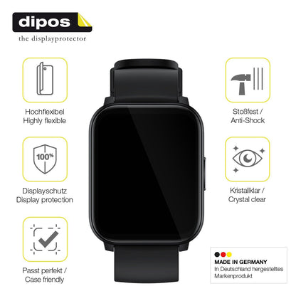 1x 3D Full Cover Schutzfolie für Realme Watch S100