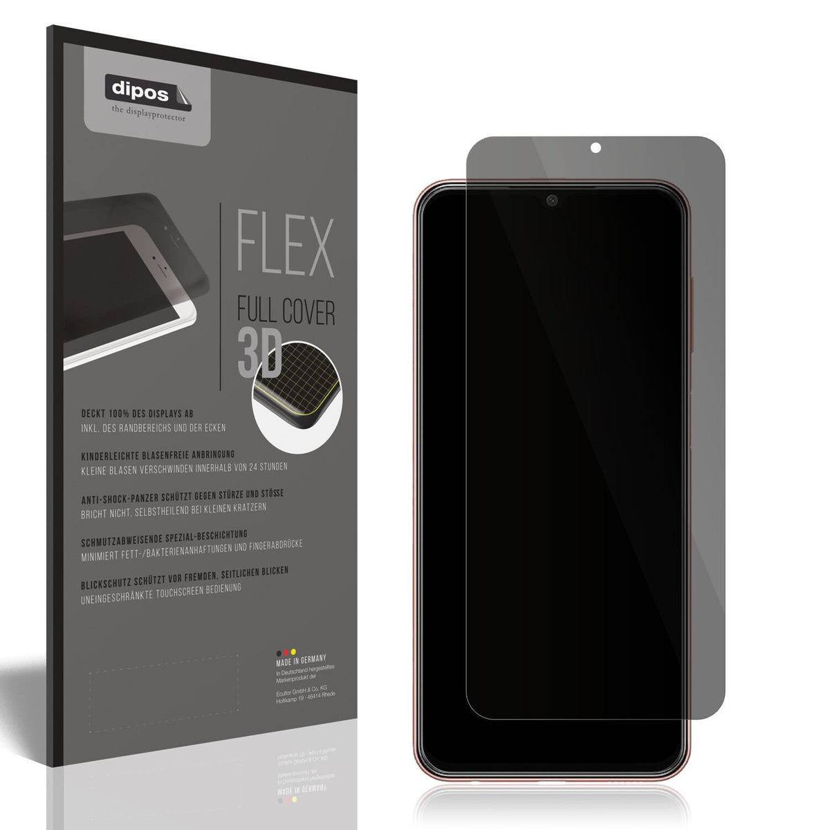 Full Cover Privacy Blickschutzfolie für Samsung Galaxy M13
