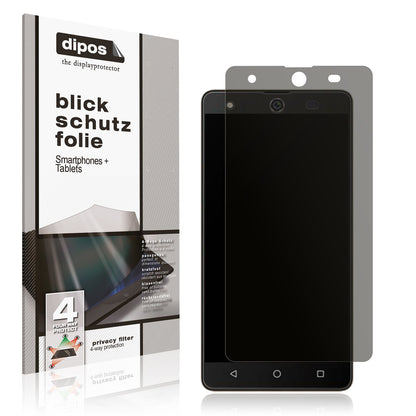 Blickschutzfolie von dipos passend für Symphony i10, präziser Zuschnitt und blasenfrei montiert