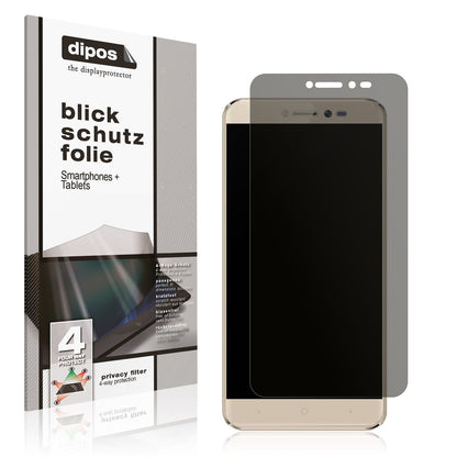 Blickschutzfolie von dipos passend für Symphony i10 Plus, präziser Zuschnitt und blasenfrei montiert