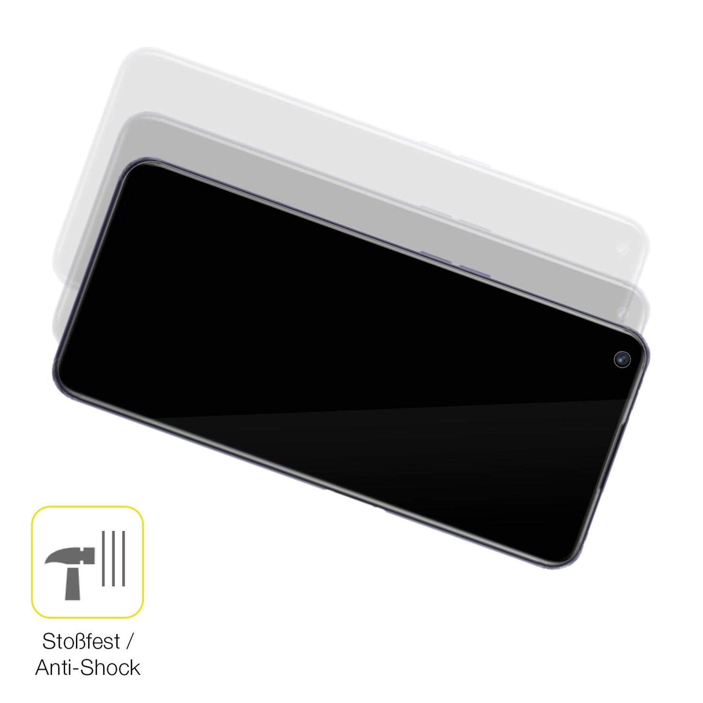 2x 3D Full Cover Schutzfolie für Realme Q3S
