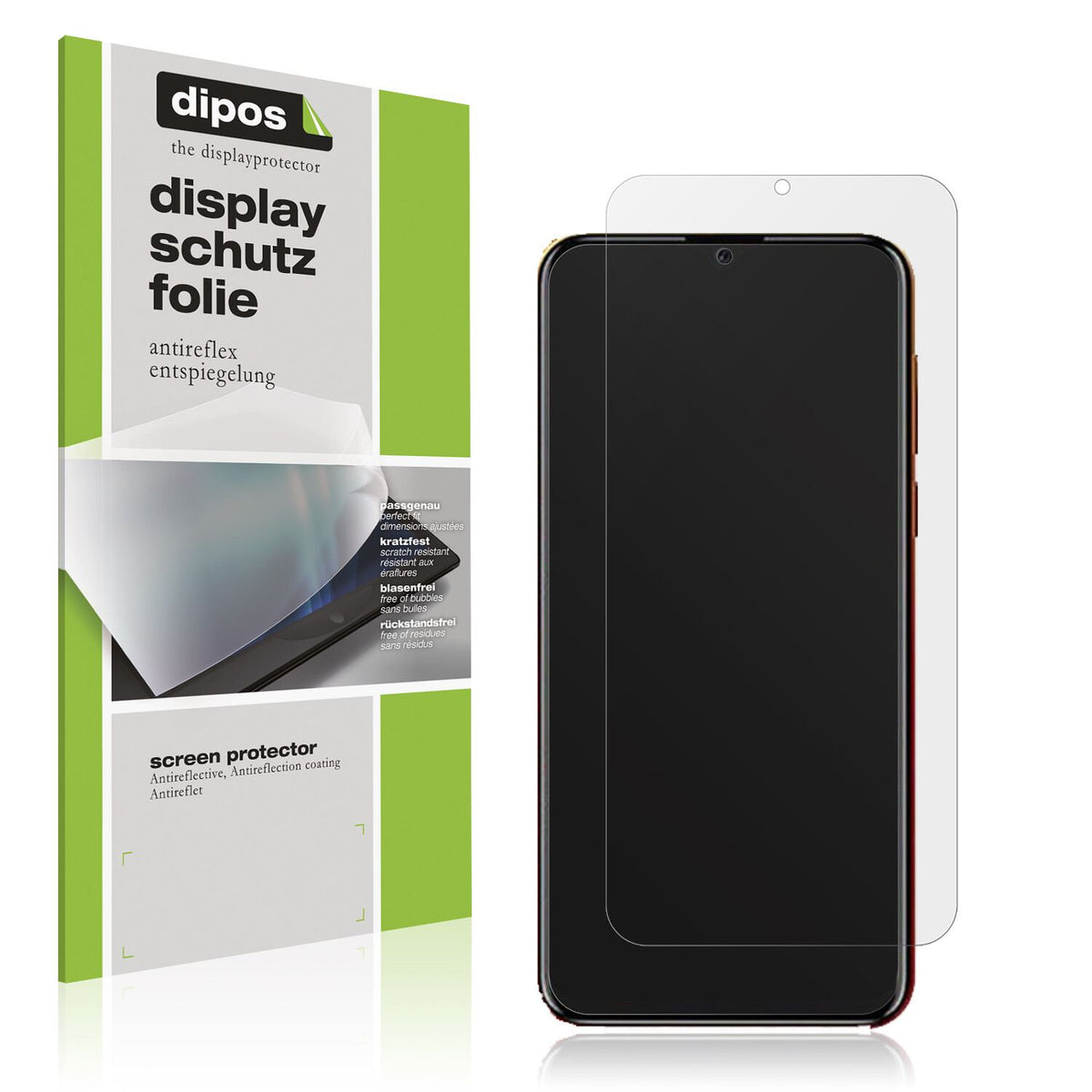 Matte Displayschutzfolie von dipos passend für Benco V8, präziser Zuschnitt und blasenfrei montiert