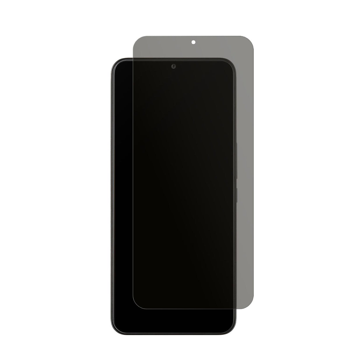 TCL40R mit aufgebrachtem dipos Displayschutz, der seitliche Einblicke blockiert