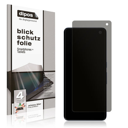 Blickschutzfolie für Fujitsu Arrows 5G F-51A matt Schutzfolie Privacy