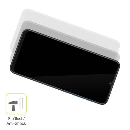 2x 3D Full Cover Schutzfolie für MOTOROLA Moto E7 Power