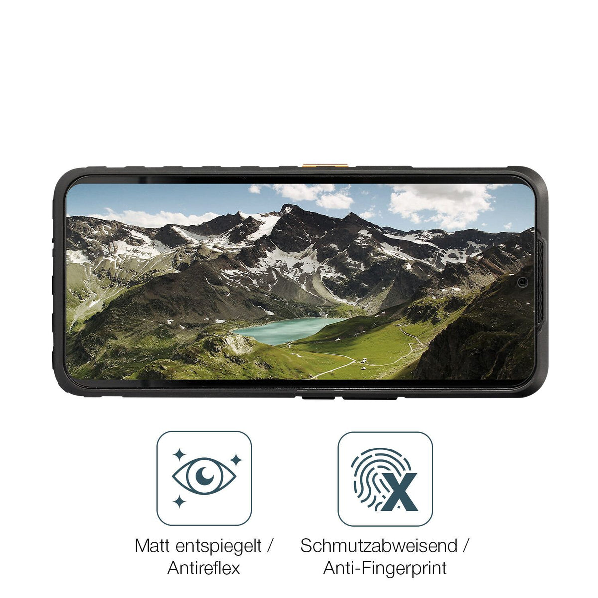 2x 9H Schutzfolie matt für CAT S53 Panzerfolie