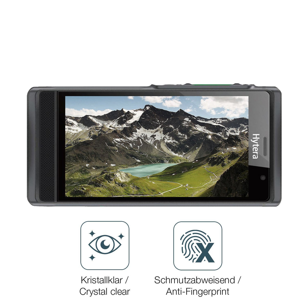 2x 9H Schutzfolie für Hytera PNC 550 Panzerfolie