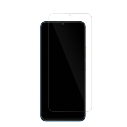 HonorX8 5G mit aufgebrachter dipos Displayschutzfolie, glasklare Darstellung ohne Einschränkungen