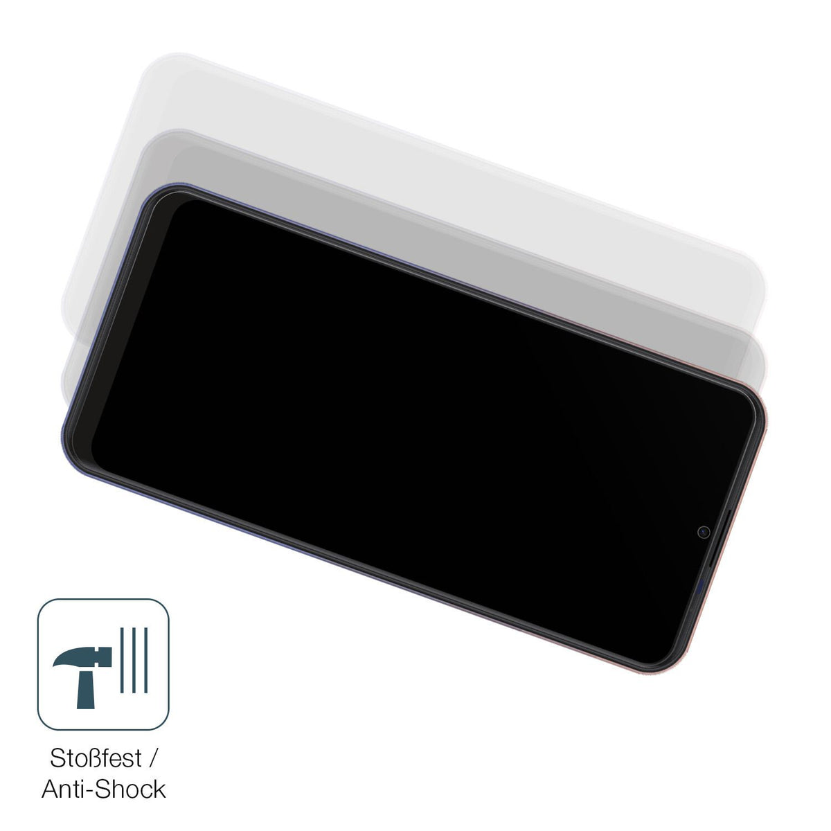 Schutz gegen Kratzer auf dem Symphony Z30 Glas durch Schlüssel, Stöße gegen die Tischkante oder Stürze
