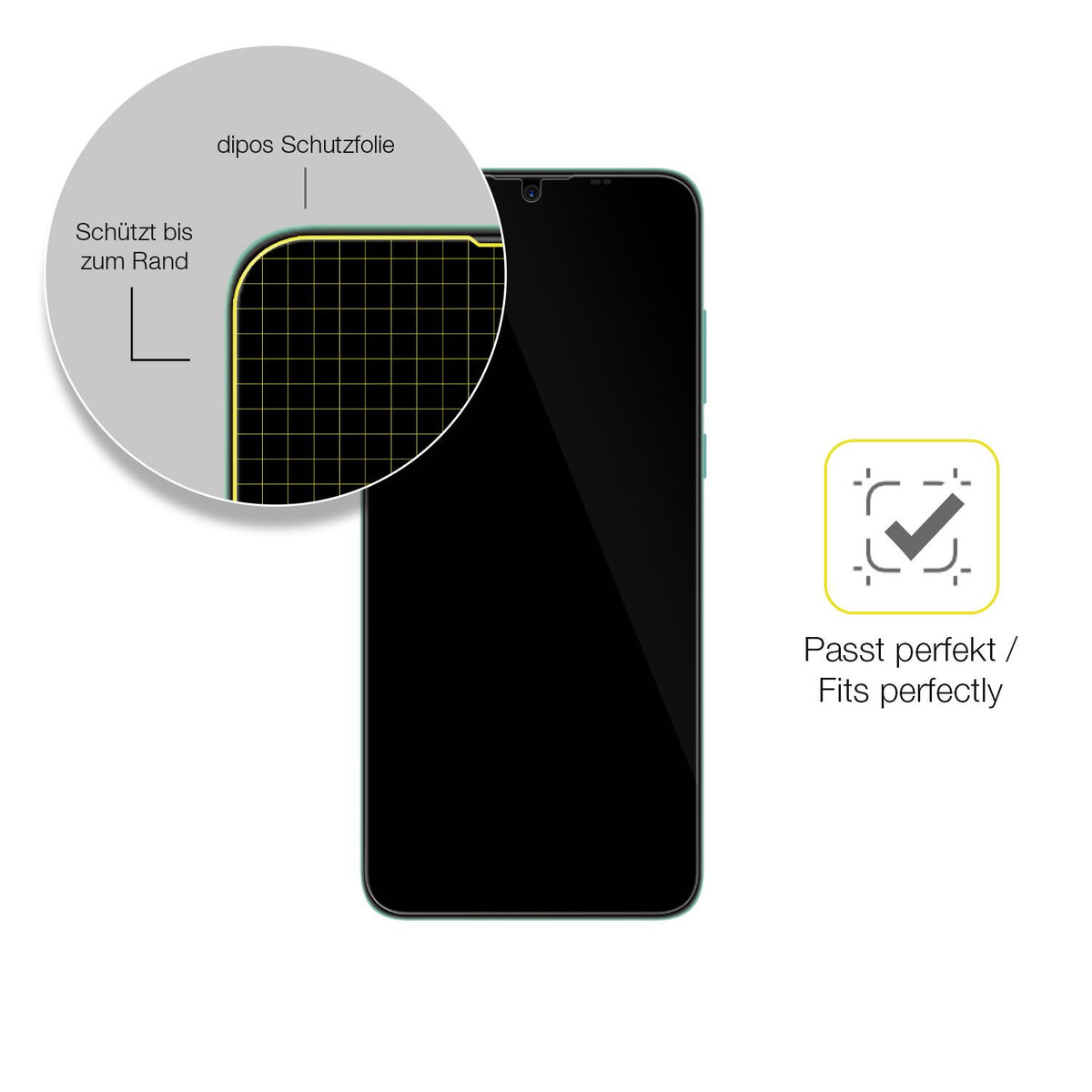 2x 3D Full Cover Schutzfolie für Symphony Z45