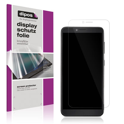 Klare Displayschutzfolie von dipos passend für Multilaser F Pro 2 P9152, präziser Zuschnitt und blasenfrei montiert