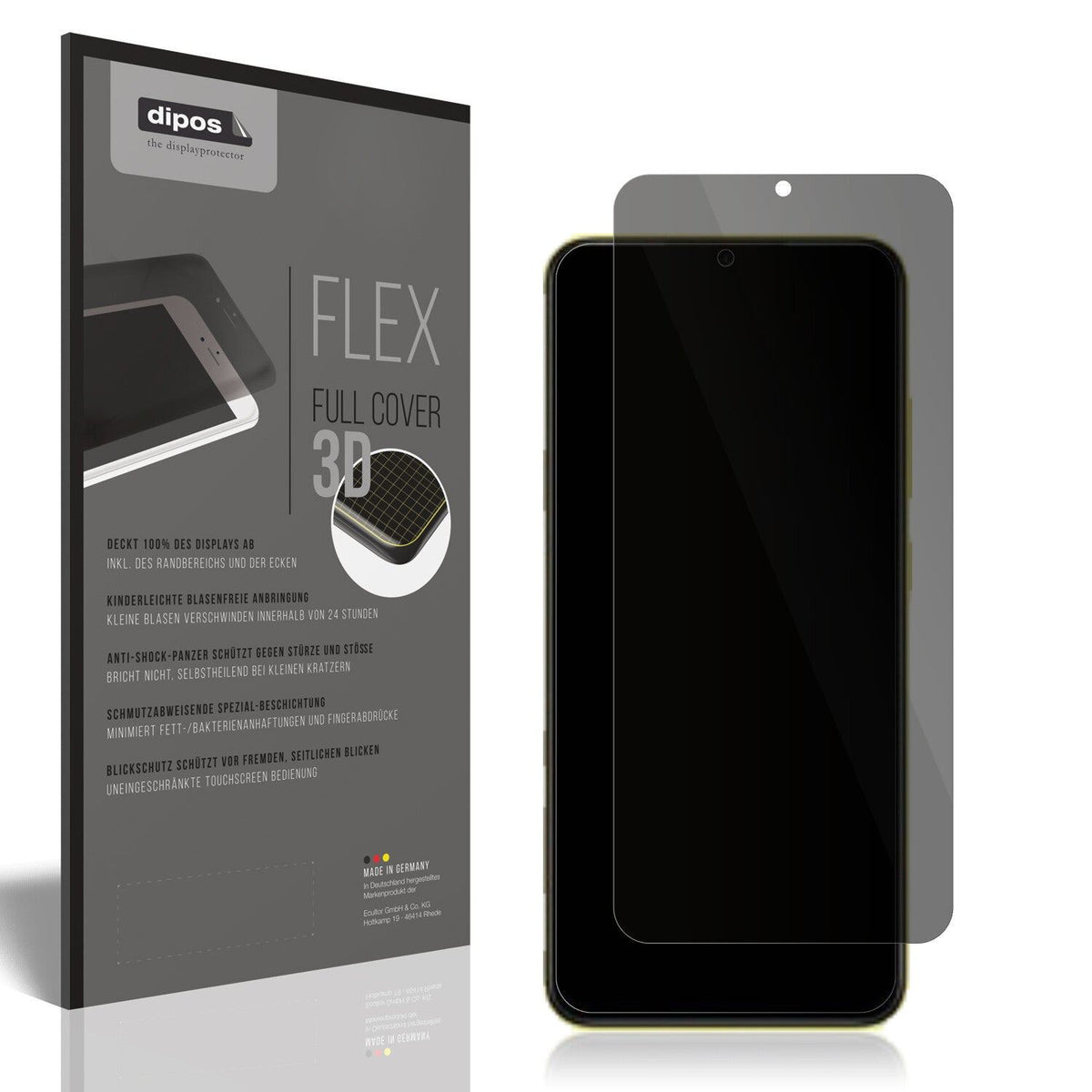 Full Cover Privacy Blickschutzfolie für Xiaomi POCO M4 5G