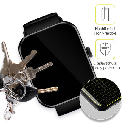 2x 3D Full Cover Schutzfolie für Noise ColorFit Pulse 2 Max