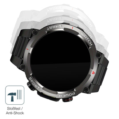 2x 9H Schutzfolie für IOWODO W50 1.39 Zoll Smartwatch Panzerfolie
