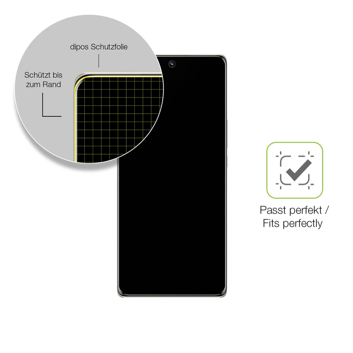 2x Full Cover Schutzfolie matt für Honor 80 SE