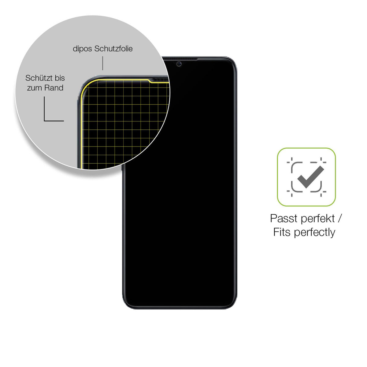2x Full Cover Schutzfolie matt für Oppo A77 5G