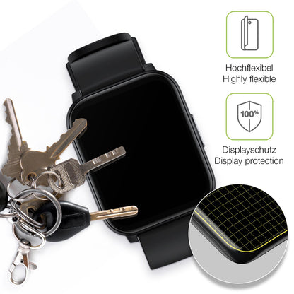 2x Full Cover Schutzfolie matt für Realme Watch S100