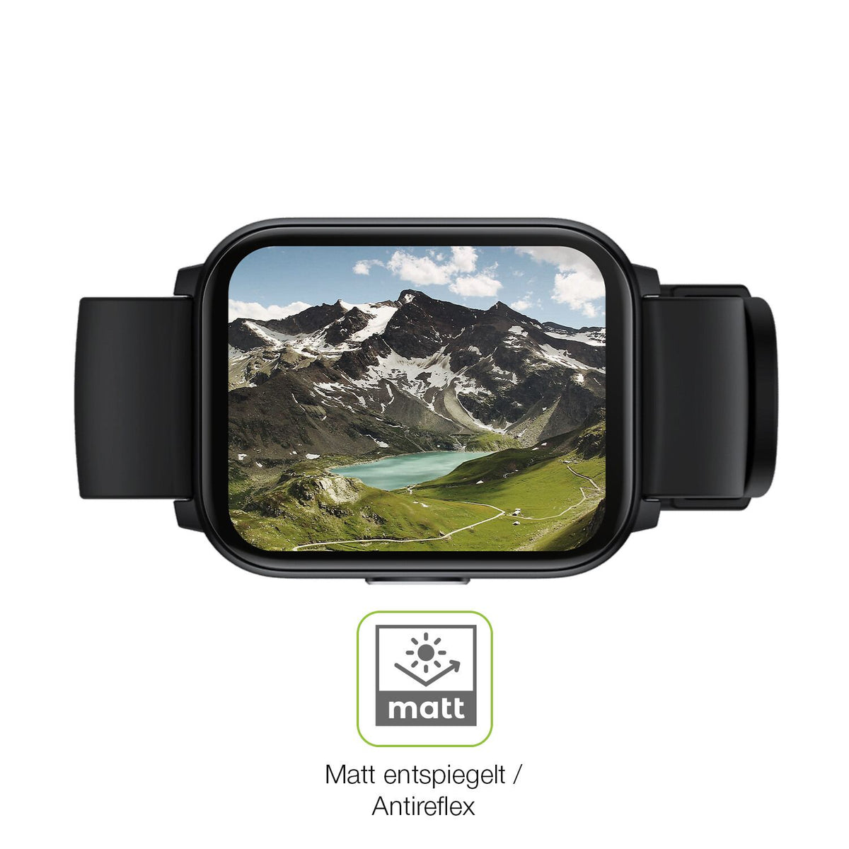 2x Full Cover Schutzfolie matt für Realme Watch S100