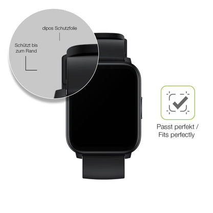 2x Full Cover Schutzfolie matt für Realme Watch S100