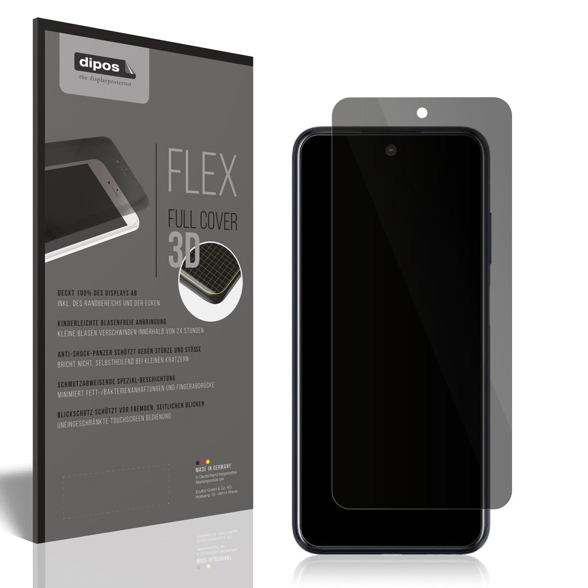 Full Cover Privacy Blickschutzfolie für HTC Desire 21 Pro