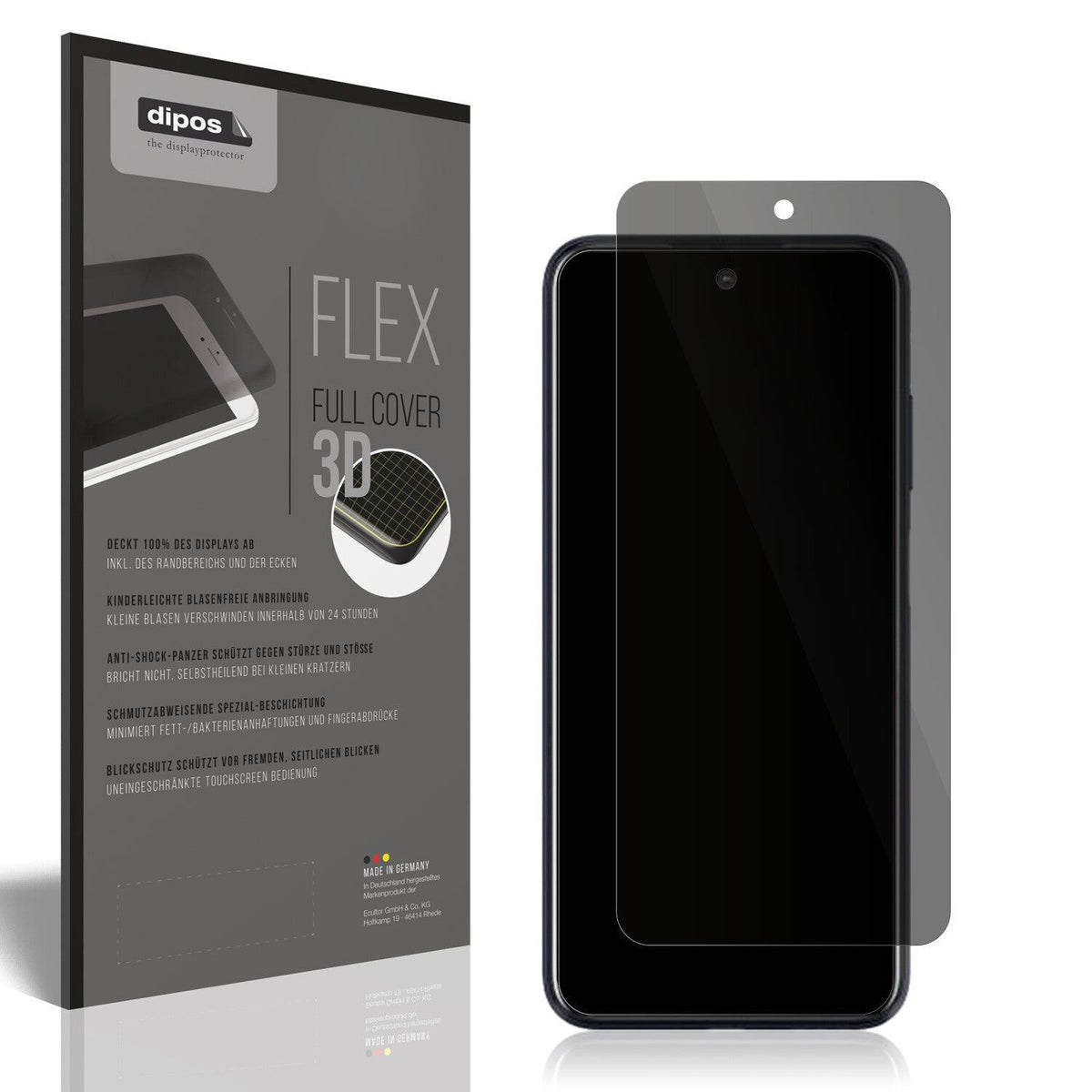 Full Cover Privacy Blickschutzfolie für HTC Desire 21 Pro