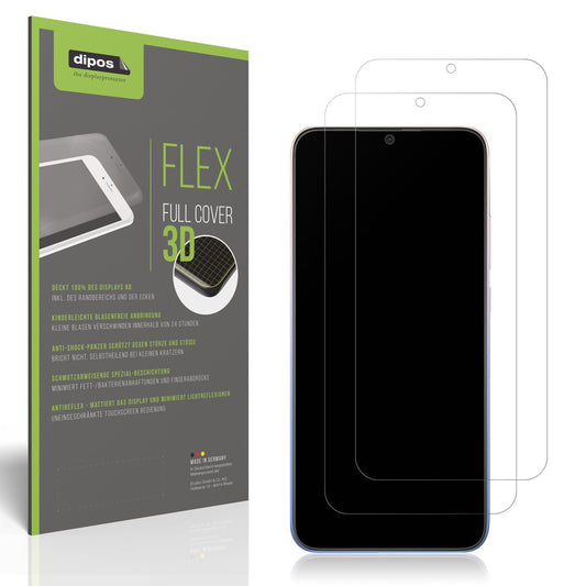 2x Full Cover Schutzfolie matt für Xiaomi Redmi 9 Activ