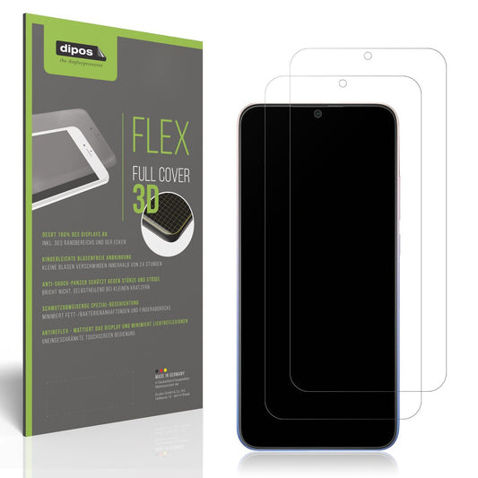 2x Full Cover Schutzfolie matt für Xiaomi Redmi 9 Activ