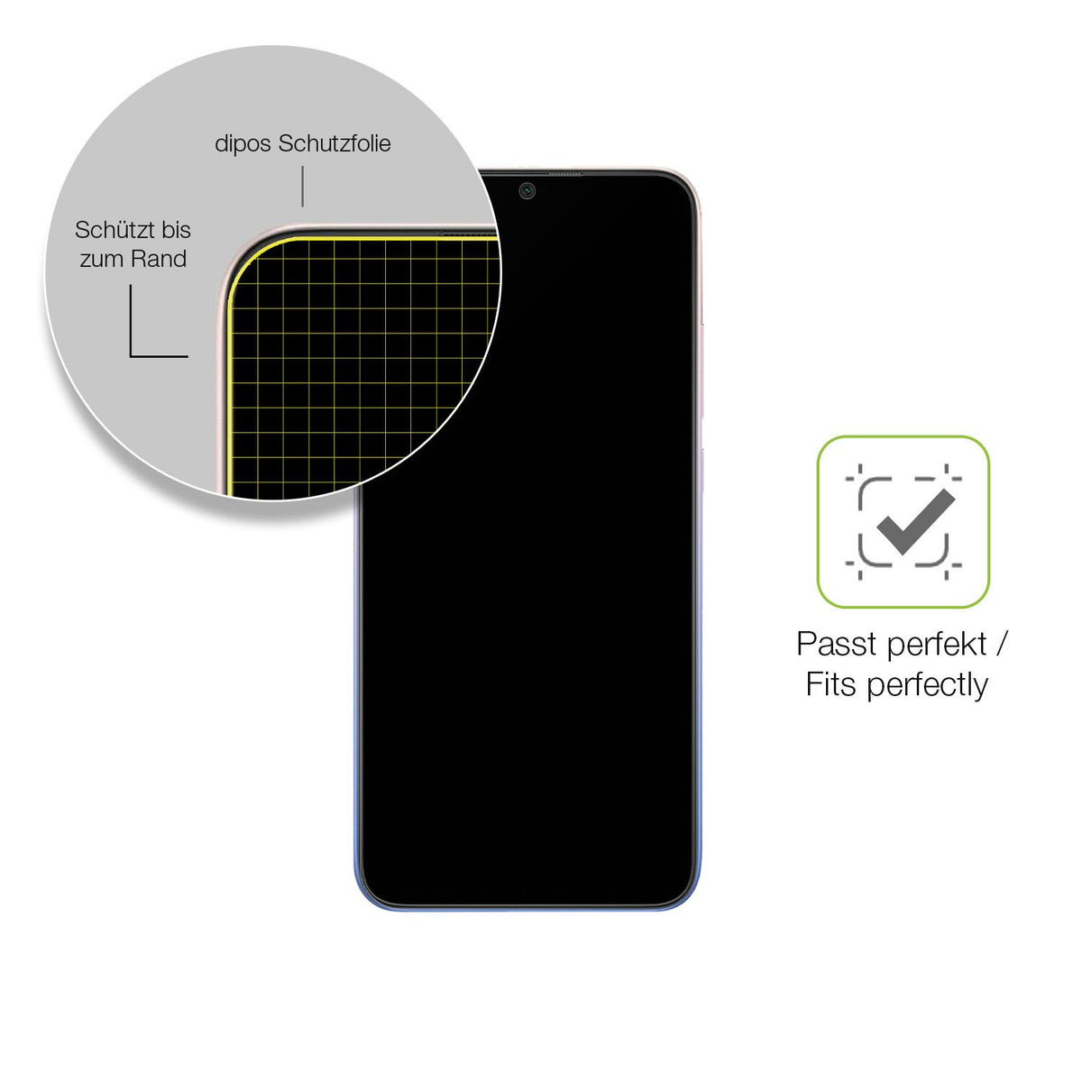 2x Full Cover Schutzfolie matt für Xiaomi Redmi 9 Activ