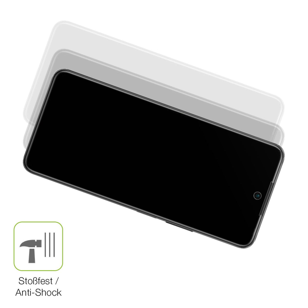 2x Full Cover Schutzfolie matt für Infinix Zero 5G