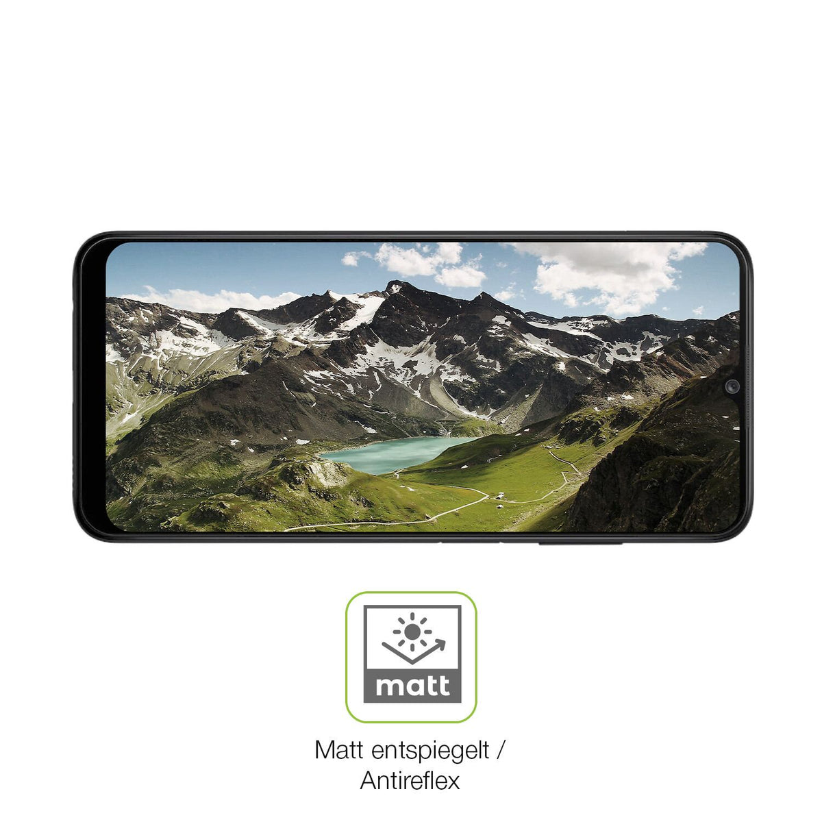 2x Full Cover Schutzfolie matt für Samsung Galaxy A04s