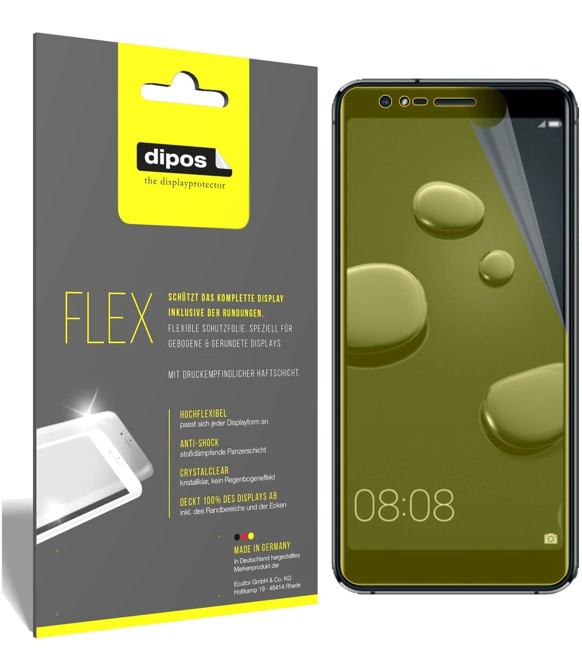 2x 3D Full Cover Schutzfolie für Haier P10