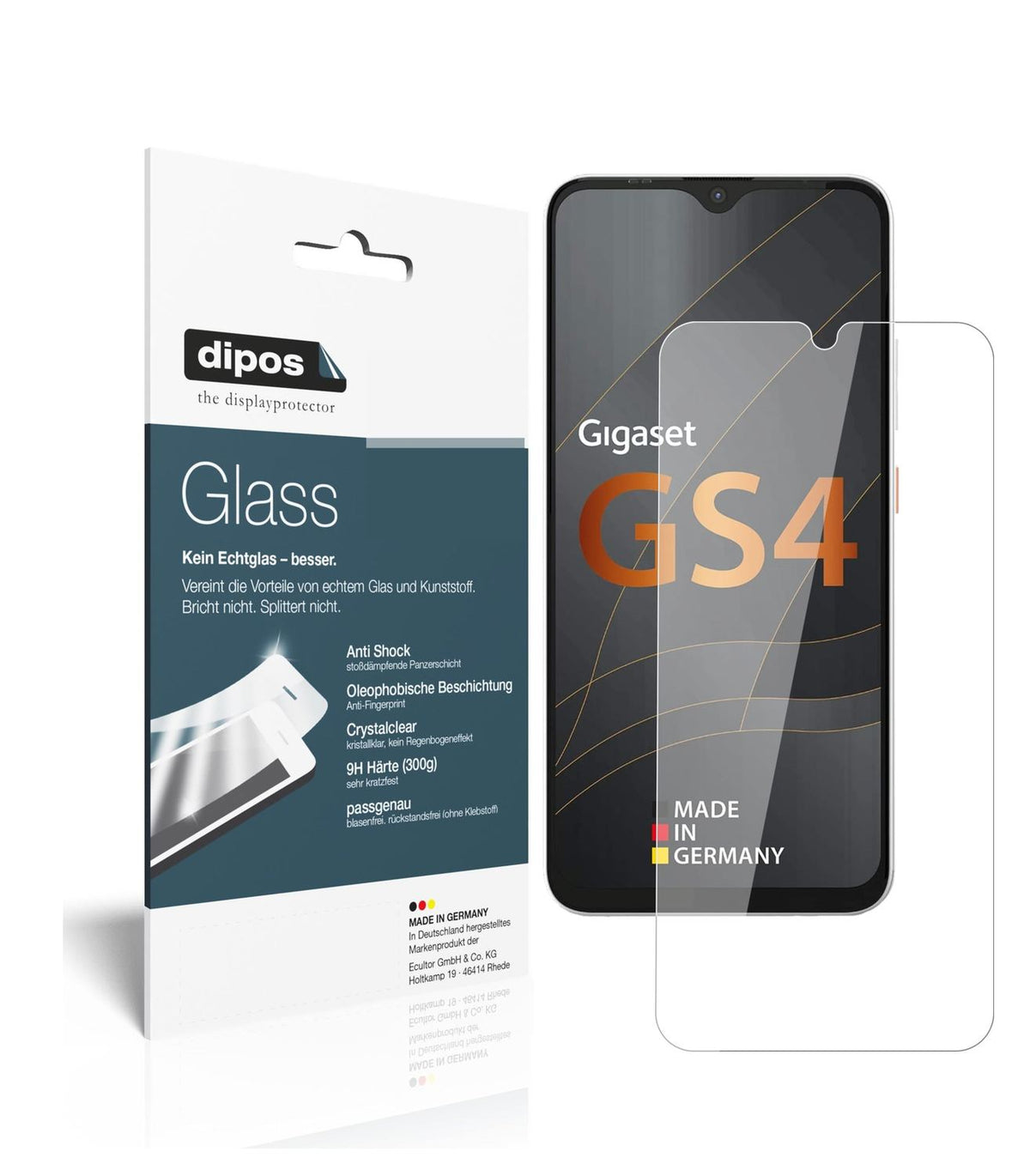 2x 9H Schutzfolie für Gigaset GS4 Panzerfolie