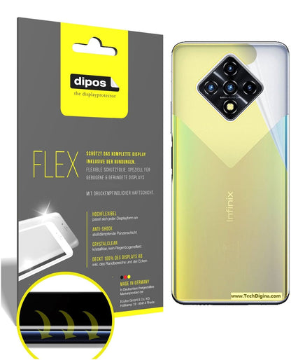 2x 3D Full Cover Schutzfolie für Infinix Zero 8 Rückseite