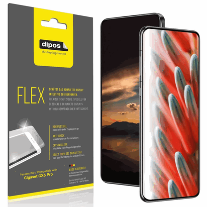 2x 3D Full Cover Schutzfolie für Gigaset GX6 Pro