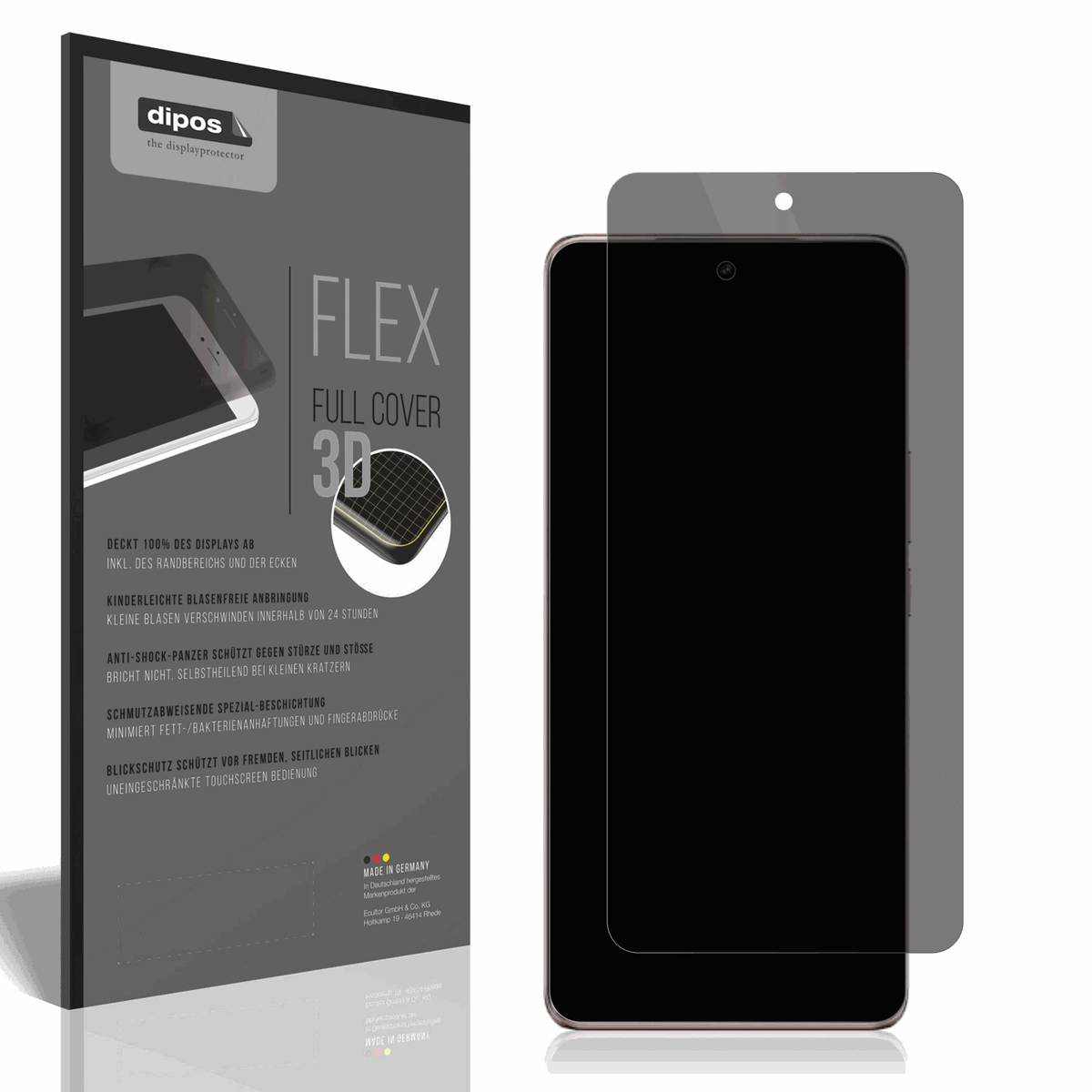 Full Cover Privacy Blickschutzfolie für Vivo V50e