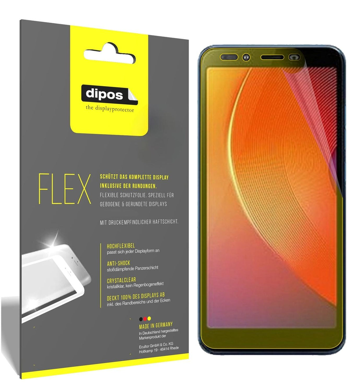 2x 3D Full Cover Schutzfolie für Infinix Smart 2 Pro