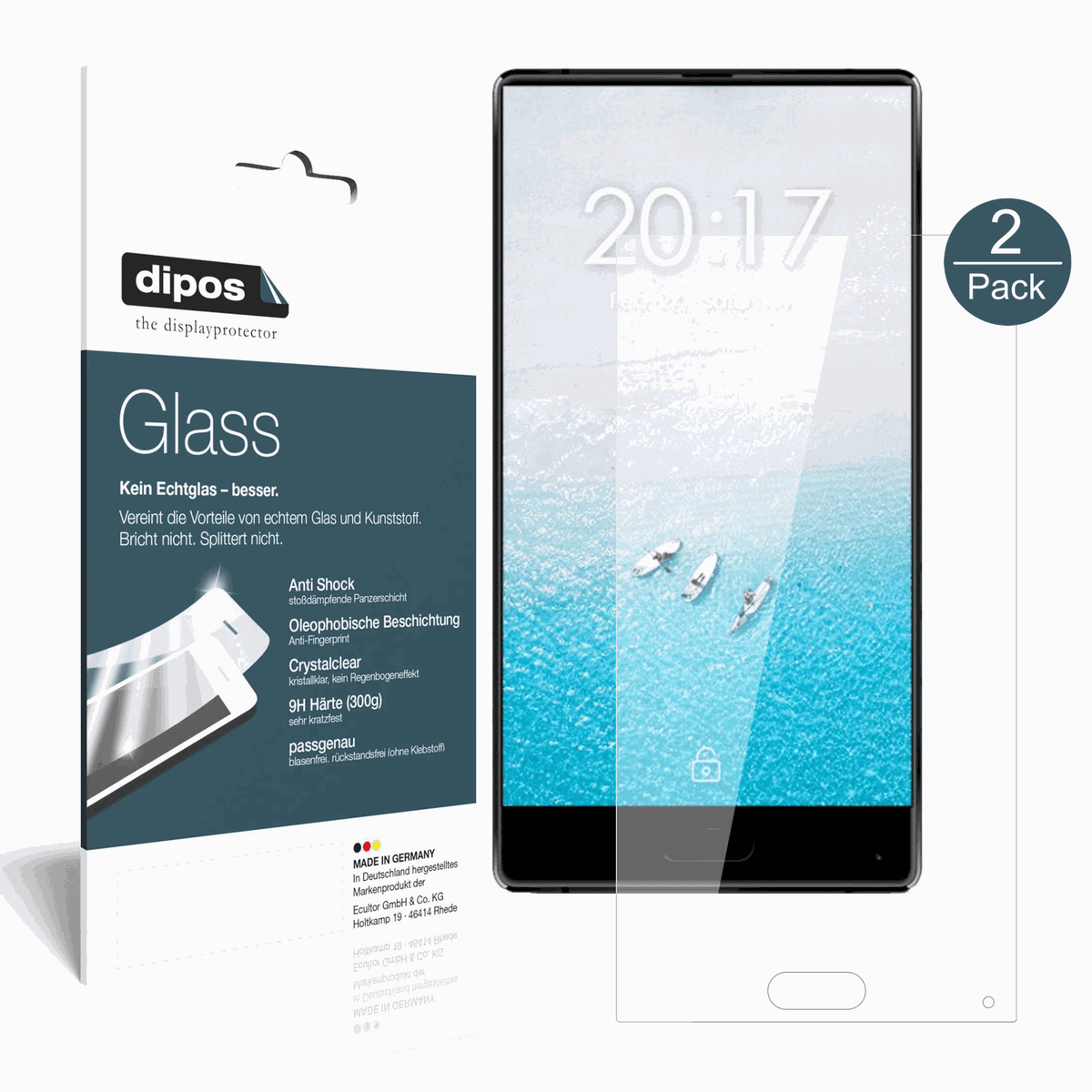 2x 9H Schutzfolie für Ulefone F1 Panzerfolie