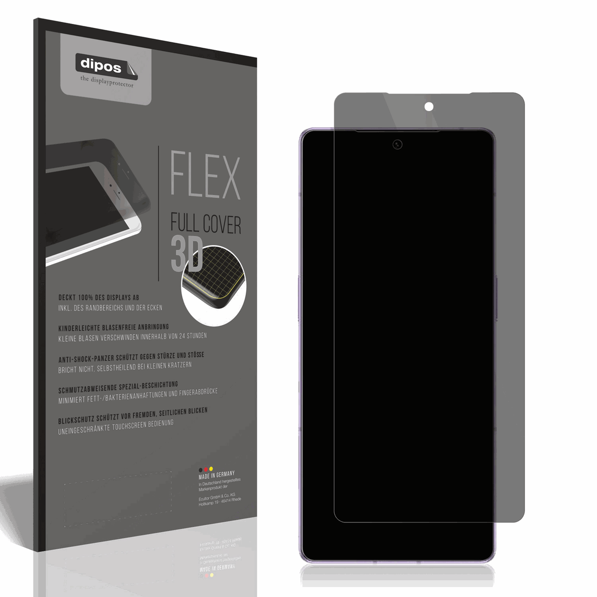 Full Cover Privacy Blickschutzfolie für Infinix Note 50 Pro