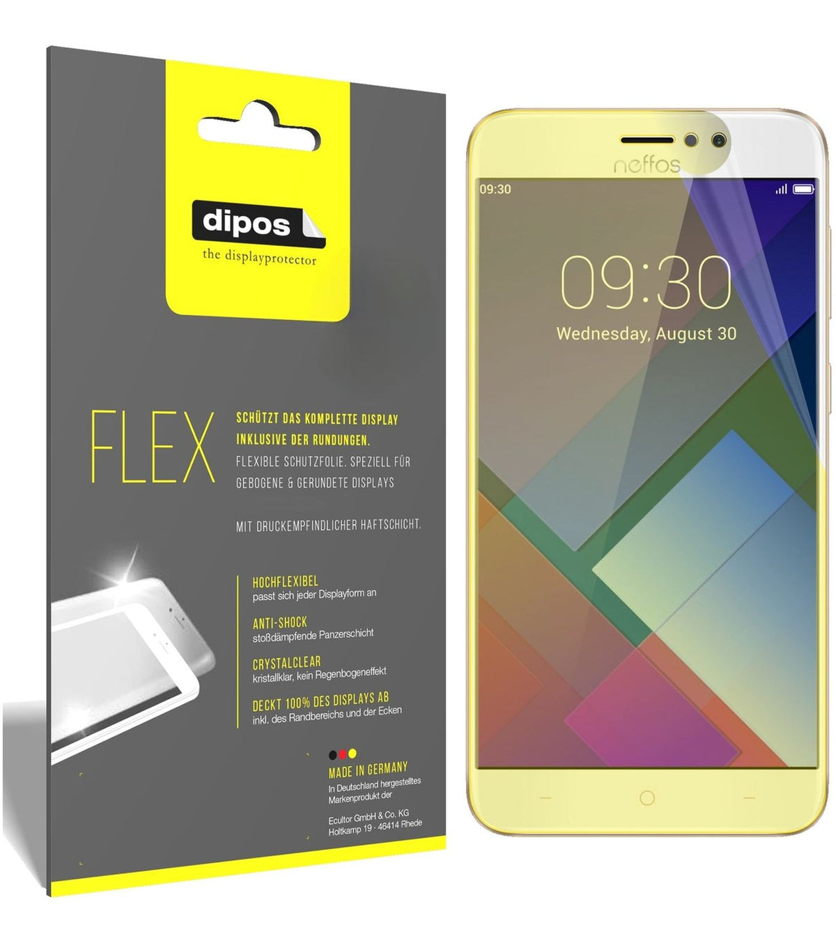 2x 3D Full Cover Schutzfolie für TP-Link Neffos C7