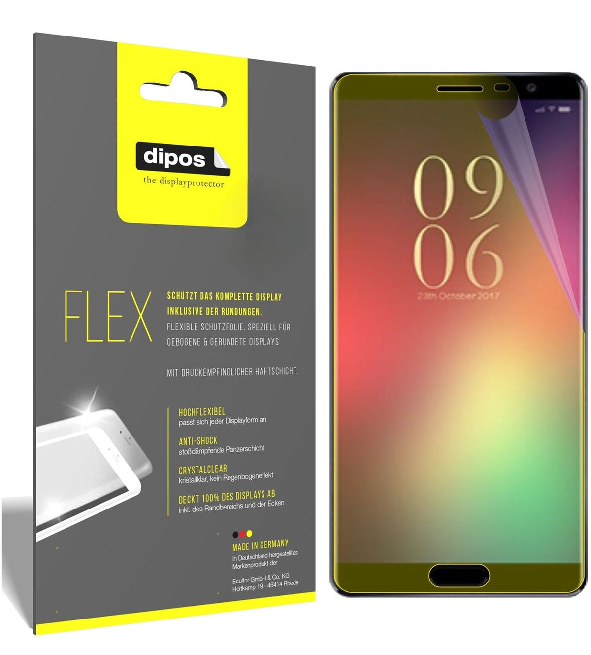 2x 3D Full Cover Schutzfolie für Elephone C9