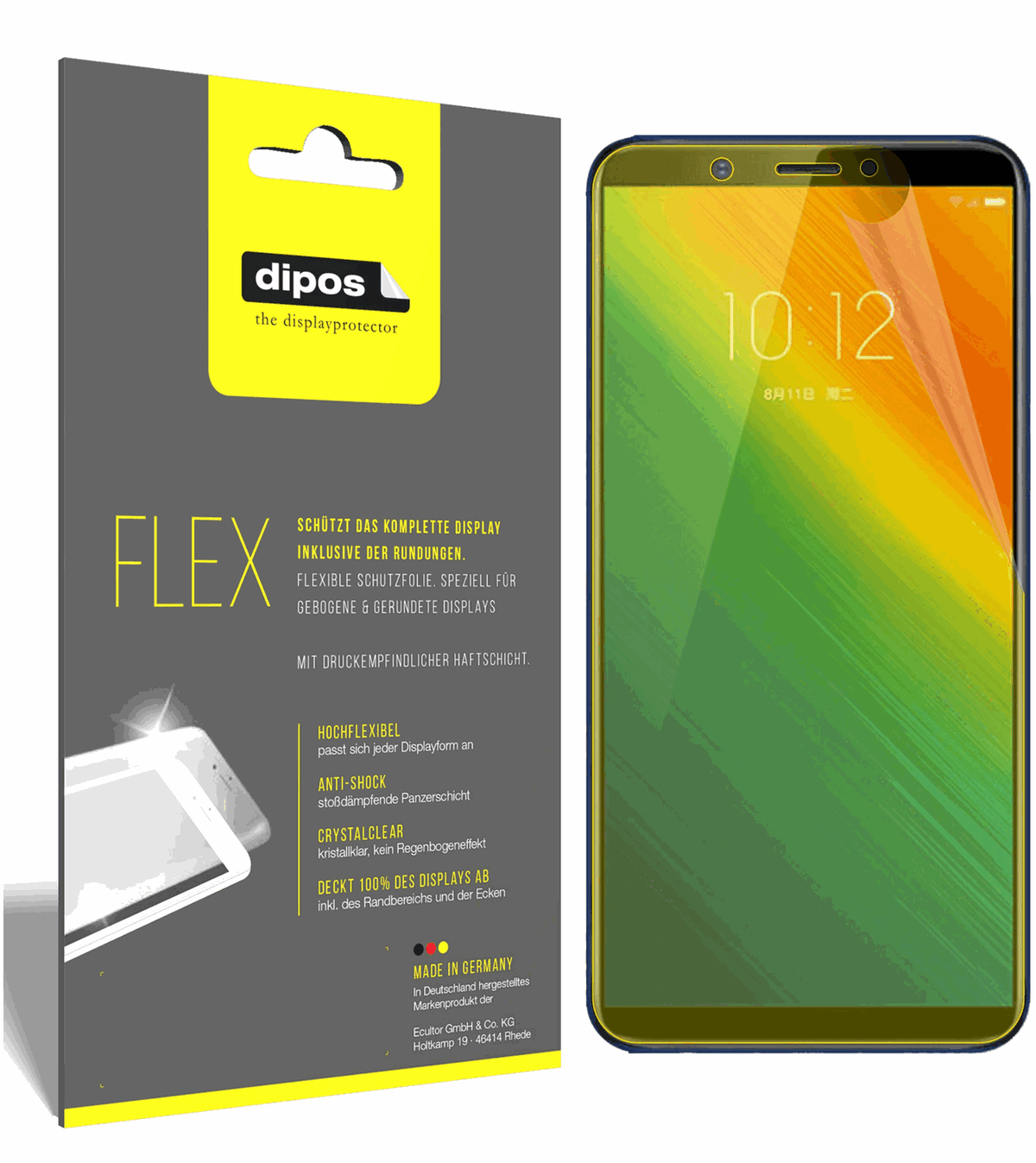 3x 3D Full Cover Schutzfolie für Lenovo K5 Note 2018