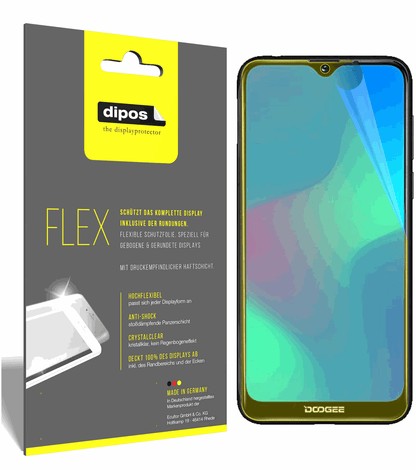 3x 3D Full Cover Schutzfolie für Doogee Y8