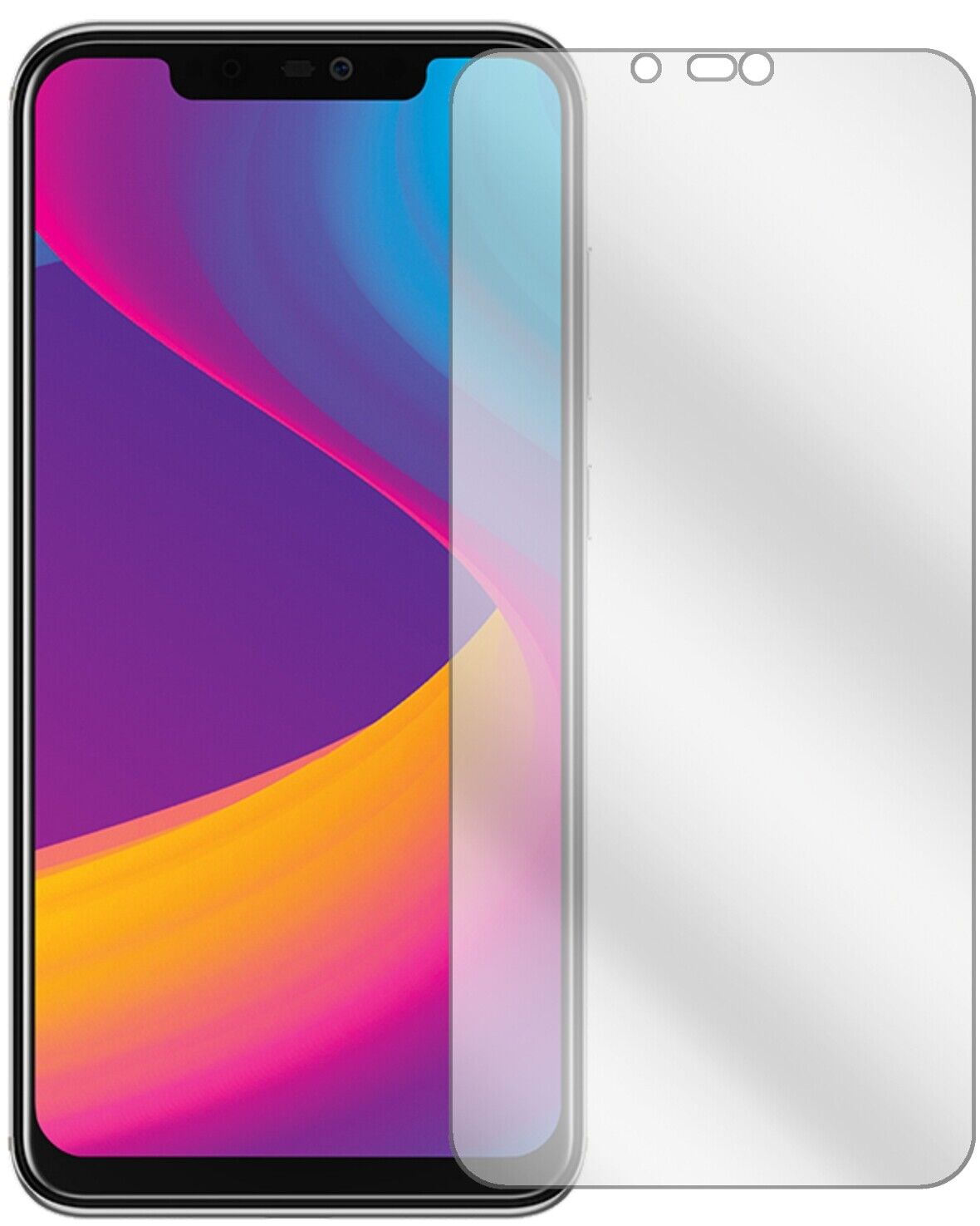 Klare Displayschutzfolie von dipos passend für Panasonic Eluga X1, präziser Zuschnitt und blasenfrei montiert